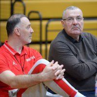 Dva hrvatska izbornika - sadašnji Veljko Mršić i i bivši Jasmin Repeša