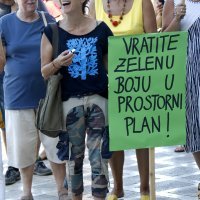 Prosvjed u Makarskoj