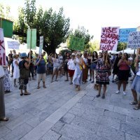 Prosvjed u Makarskoj