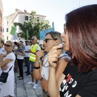 Prosvjed u Makarskoj
