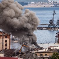 Požar u luci Rijeka