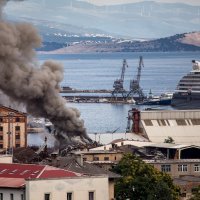 Požar u luci Rijeka