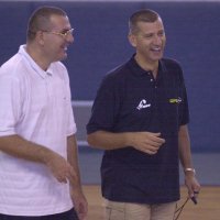 Jasmin Repeša i Aco Petrović na Eurobasketu 2001.