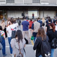 Prosvjedno okupljanje studenata  i zaposlenika Filozofskog fakulteta