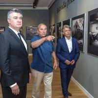 Zagreb: Zoran Milanović obišao je izložbu Miljenka Domijana