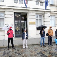 Intervencija konceptualnog umjetnika Siniše Labrovića pod nazivom 'Milimetar'