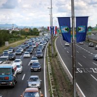 Gužve na naplatnoj postaji Lučko