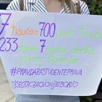 Mirni protest studenata Pravnog fakulteta u Splitu zbog ukidanja jednog ispitnog