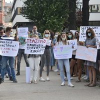 Mirni protest studenata Pravnog fakulteta u Splitu zbog ukidanja jednog ispitnog