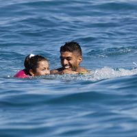 Lionel Messi i Luis Suarez s obiteljima na Formenteri
