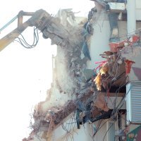 Rušenje zgrade u Petrinjskoj ulici u Zagrebu