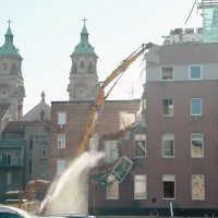 Rušenje zgrade u Petrinjskoj ulici u Zagrebu