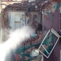 Rušenje zgrade u Petrinjskoj ulici u Zagrebu