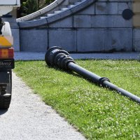 Bager srušio rasvjetni stup