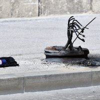 Bager srušio rasvjetni stup