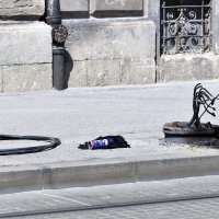 Bager srušio rasvjetni stup