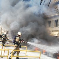 Požar na splitskoj Rivi