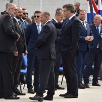Davor Božinović, Boris Milošević,  Andej Plenković, Zdravko Marić