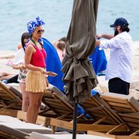 Nikolina Ristović i suprug Vidoje Ristović na odmoru u Bolu na Braču