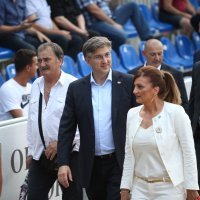 Andrej Plenković i gradonačelnica Sinja Kristina Križanac