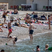 Dubrovnik - Sunset beach u uvali Lapad