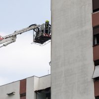 Požar u zgradi u zagrebačkom naselju Prečko