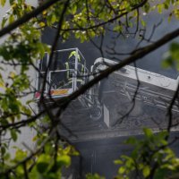 Požar u zgradi u zagrebačkom naselju Prečko