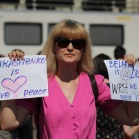 Skup Aleksandra Lukašenka i njegovih simpatizera u Minsku