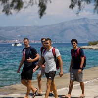 Hrvatska vaterpolska reprezentacija odigrala je utakmicu usred korčulanskog arhipelaga