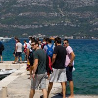 Hrvatska vaterpolska reprezentacija odigrala je utakmicu usred korčulanskog arhipelaga