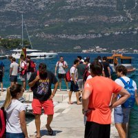 Hrvatska vaterpolska reprezentacija odigrala je utakmicu usred korčulanskog arhipelaga