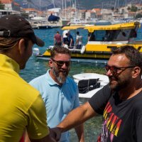 Hrvatska vaterpolska reprezentacija odigrala je utakmicu usred korčulanskog arhipelaga