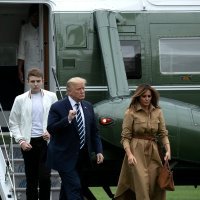 Donald, Melania i Barron Trump