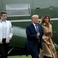 Donald, Melania i Barron Trump