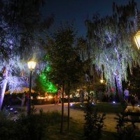 Noćni ugođaj u parku Bele IV. uz svjetlosno-zvučnu instalaciju