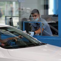 Kolone vozila na izlazu iz Hrvatske na graničnom prijelazu Rupa