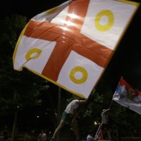 Slavlje na ulicama Beograda nakon crnogorskih izbora