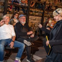 Članovi benda Diego Bosusco Ptica, Nenad Marjanović dr Fric i Paola Orlić