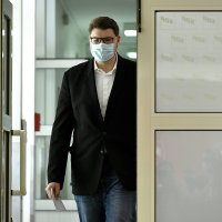 Konferencija za medije kandidata za predsjednika SDP-a Peđe Grbina