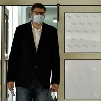 Konferencija za medije kandidata za predsjednika SDP-a Peđe Grbina