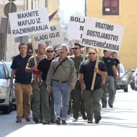 Zagreb: Prosvjed pirotehničara na Markovom trgu