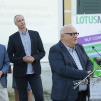 Ivica Puljak i Ivan Đikić na manifestaciji Znanost za mlade