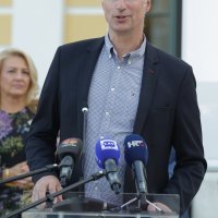 Ivica Puljak i Ivan Đikić na manifestaciji Znanost za mlade