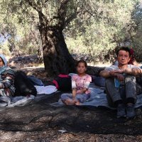 Migranti nakon požara u kampu Morija