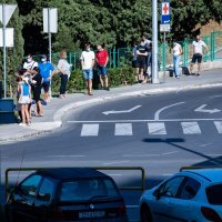 Veliki redovi za testiranje na koronavirus ispred Križina u Splitu