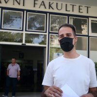 Split: Studenti prava prosvjeduju ispred fakulteta