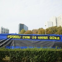 Zagreb - Zelena akcija održala performans Tramvaj zvan 20 godina čežnje