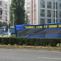 Zagreb - Zelena akcija održala performans Tramvaj zvan 20 godina čežnje
