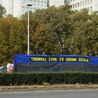 Zagreb - Zelena akcija održala performans Tramvaj zvan 20 godina čežnje