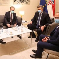 Plenković se susreo s Draganom Čovićem i Bakirom Izetbegovićem
